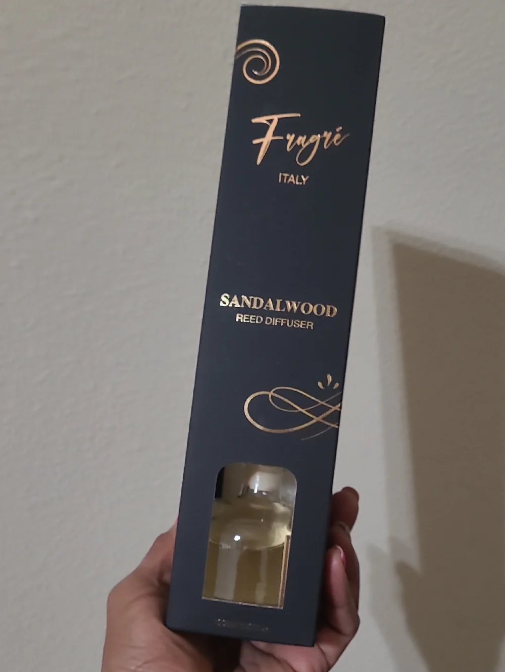 Fragre Sandalwood Reed Diffuser - Black & Gold